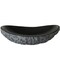 Novatto Absolute Natural Granite Slipper Vessel Sink and Brushed Nickel Umbrella Drain NOSV-ASBN - alternate 5